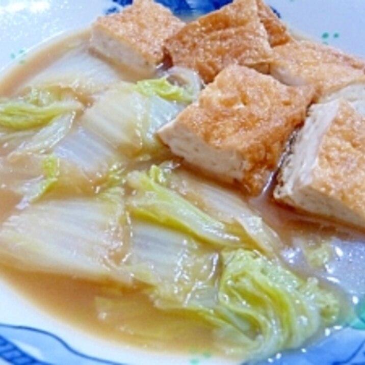 白菜と厚揚げの煮物